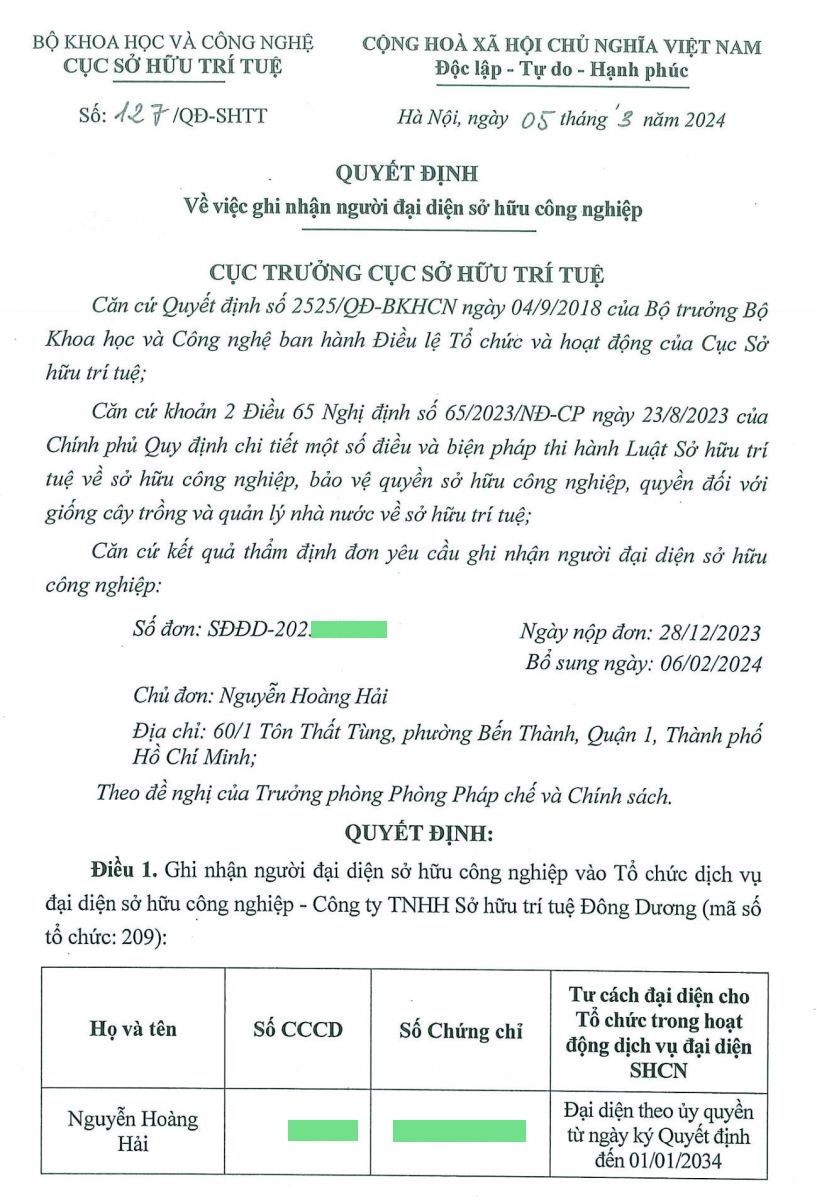 Giới thiệu Công ty Sở Hữu Trí Tuệ Đông Dương