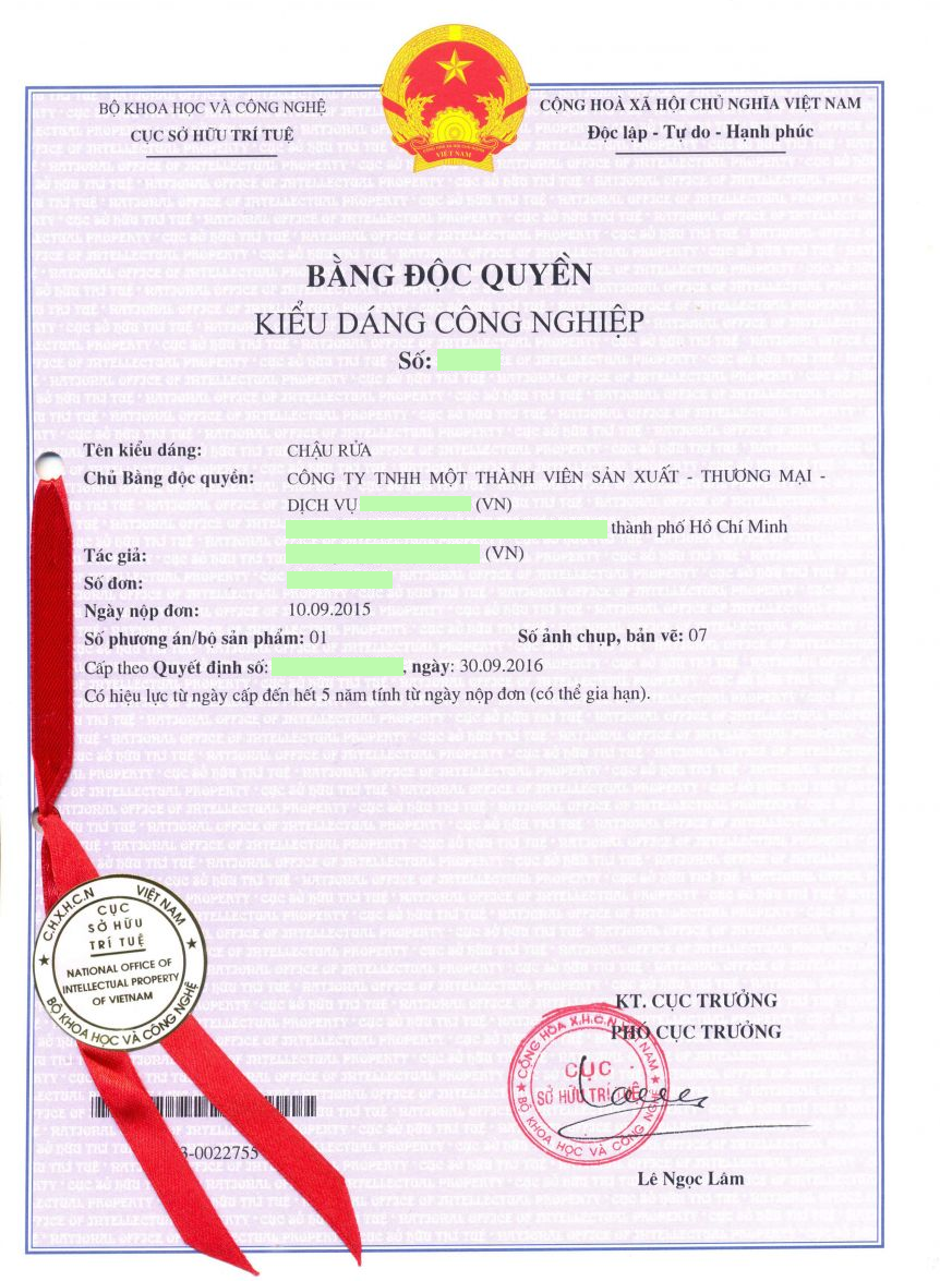 Thủ tục đăng ký bảo hộ kiểu dáng công nghiệp Thủ tục đăng ký bảo hộ kiểu dáng công nghiệp